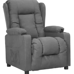 vidaXL - Fauteuil - Grijs - Stof