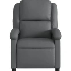 vidaXL - Fauteuil - Grijs - Kunstleer