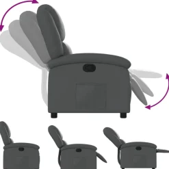 vidaXL - Fauteuil - Grijs - Kunstleer