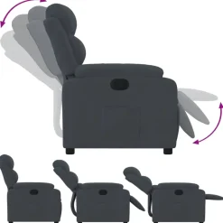 vidaXL - Fauteuil - Grijs - Fluweel
