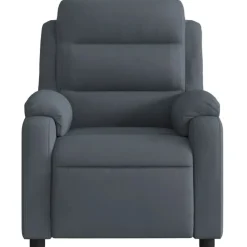 vidaXL - Fauteuil - Grijs - Fluweel