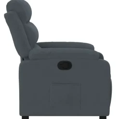 vidaXL - Fauteuil - Grijs - Fluweel