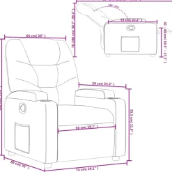 vidaXL - Fauteuil - Zwart - Kunstleer