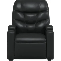 vidaXL - Fauteuil - Zwart - Kunstleer