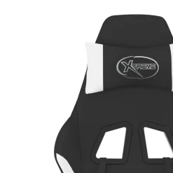 vidaXL - Gamingstoel - Wit - Stof