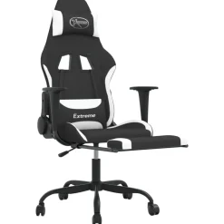 vidaXL - Gamingstoel - Wit - Stof