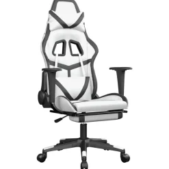 vidaXL - Gamingstoel - Wit - Kunstleer