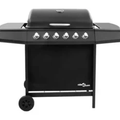vidaXL - Gasbarbecue-grill - Zwart - Staal