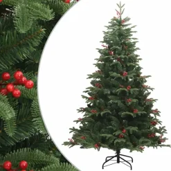 vidaXL - Gescharnierde Kunstkerstboom - Groen - 210 cm