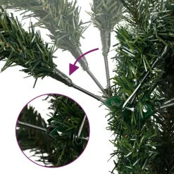 vidaXL - Gescharnierde Kunstkerstboom - Groen - 120 cm