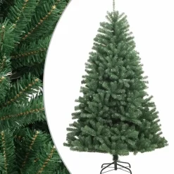 vidaXL - Gescharnierde Kunstkerstboom - Groen - 180 cm