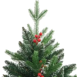vidaXL - Gescharnierde Kunstkerstboom - Groen - 180 cm