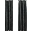 vidaXL - Gordijn - Antraciet - Fluweel - 140 x 245 cm - 2 stuks