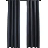 vidaXL - Gordijn - Antraciet - Stof - 140 x 175 cm