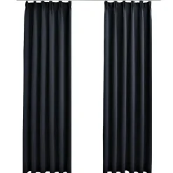 vidaXL - Gordijn - Antraciet - Stof - 140 x 175 cm