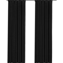 vidaXL - Gordijn - Antraciet - Stof - 140 x 225 cm - 2 stuks