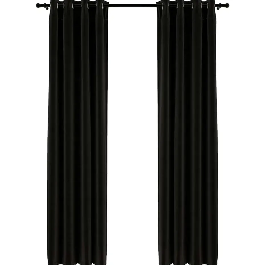 vidaXL - Gordijn - Antraciet - Stof - 140 x 225 cm - 2 stuks