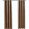 vidaXL - Gordijn - Beige - Fluweel - 140 x 175 cm - 2 stuks