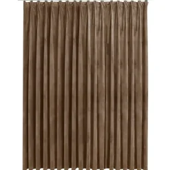 vidaXL - Gordijn - Beige - Fluweel