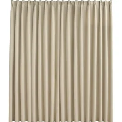 vidaXL - Gordijn - Beige - Stof