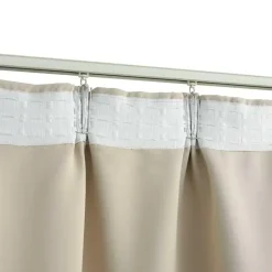 vidaXL - Gordijn - Beige - Stof