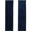 vidaXL - Gordijn - Blauw - Fluweel - 140 x 245 cm - 2 stuks
