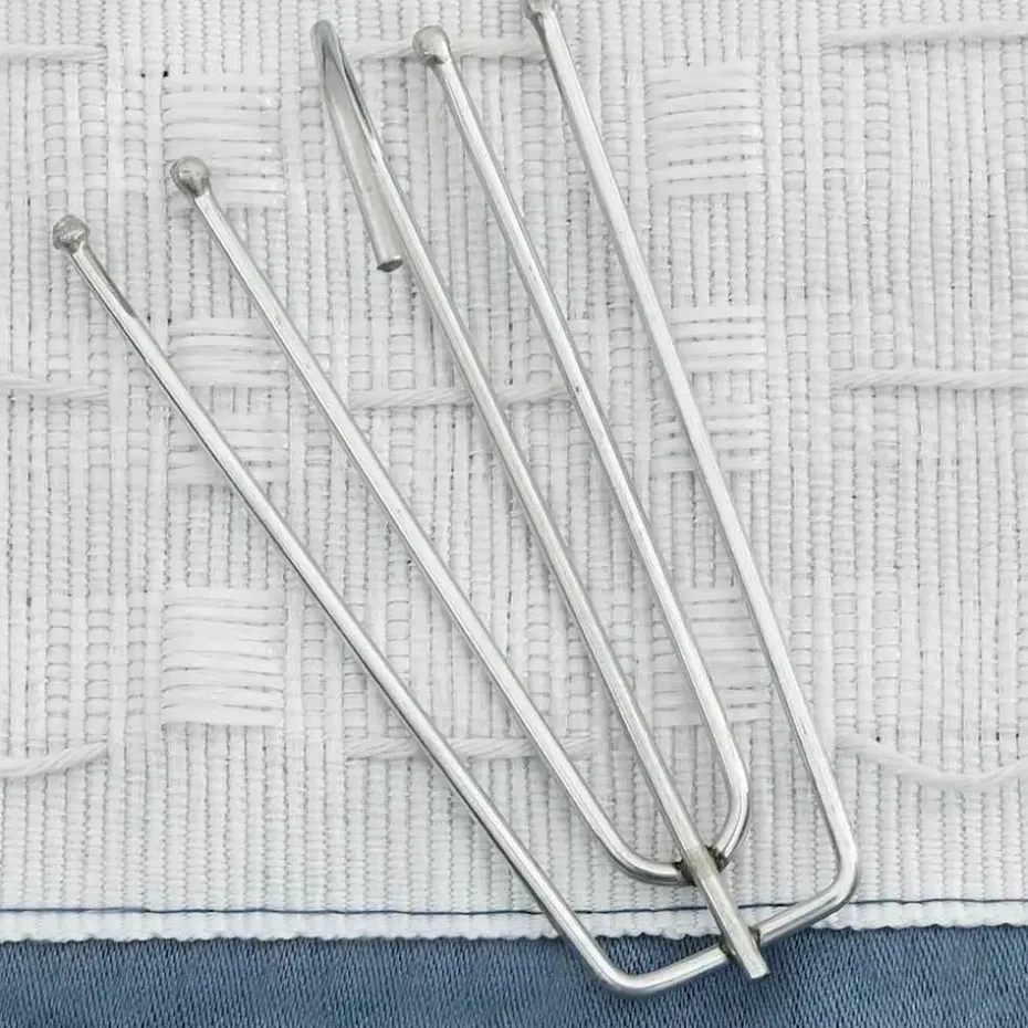 vidaXL - Gordijn - Blauw - Stof