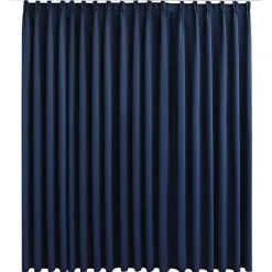 vidaXL - Gordijn - Blauw - Stof