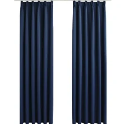 vidaXL - Gordijn - Blauw - Stof - 140 x 245 cm