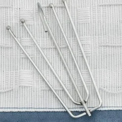 vidaXL - Gordijn - Blauw - Stof - 140 x 175 cm - 2 stuks