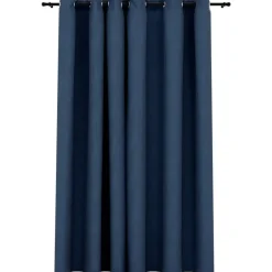 vidaXL - Gordijn - Blauw - Stof - 290 x 245 cm