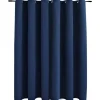 vidaXL - Gordijn - Blauw - Stof