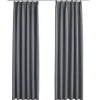vidaXL - Gordijn - Grijs - Stof - 140 x 245 cm