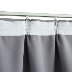 vidaXL - Gordijn - Grijs - Stof - 140 x 245 cm