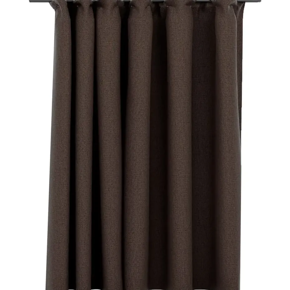 vidaXL - Gordijn - Taupe - Stof