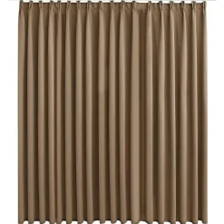 vidaXL - Gordijn - Taupe - Stof