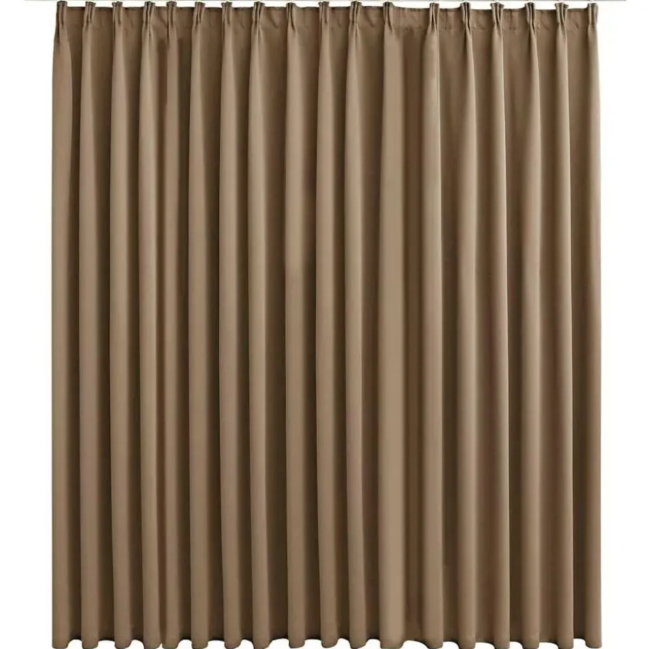 vidaXL - Gordijn - Taupe - Stof