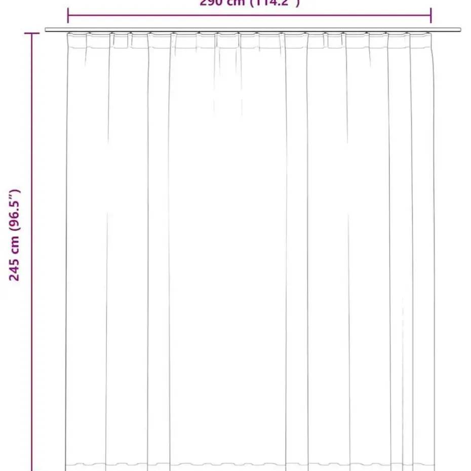 vidaXL - Gordijn - Taupe - Stof