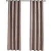 vidaXL - Gordijn - Taupe - Stof - 140 x 225 cm - 2 stuks