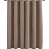 vidaXL - Gordijn - Taupe - Stof