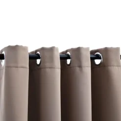 vidaXL - Gordijn - Taupe - Stof