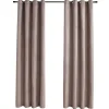vidaXL - Gordijn - Taupe - Stof - 140 x 175 cm - 2 stuks