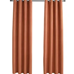vidaXL - Gordijn - Taupe - Stof - 140 x 245 cm - 2 stuks