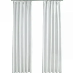 vidaXL - Gordijn - Wit - Stof - 140 x 225 cm - 2 stuks