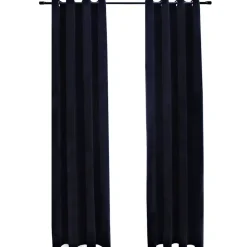 vidaXL - Gordijn - Zwart - Fluweel - 140 x 175 cm - 2 stuks