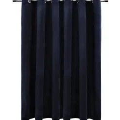 vidaXL - Gordijn - Zwart - Fluweel