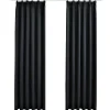 vidaXL - Gordijn - Zwart - Stof - 140 x 175 cm