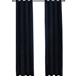 vidaXL - Gordijn verduisterend - Zwart - Fluweel - 140 x 225 cm - 2 stuks