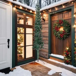 vidaXL - Halve Kunstkerstboom - Groen - 240 cm