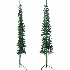 vidaXL - Halve Kunstkerstboom - Groen - 240 cm